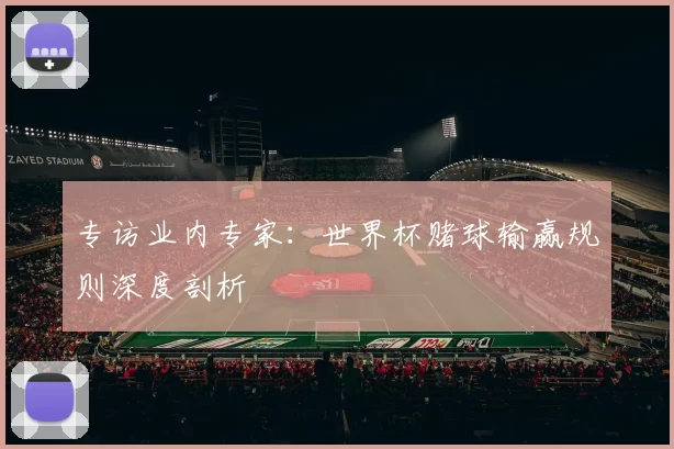 专访业内专家:世界杯赌球输赢规则深度剖析