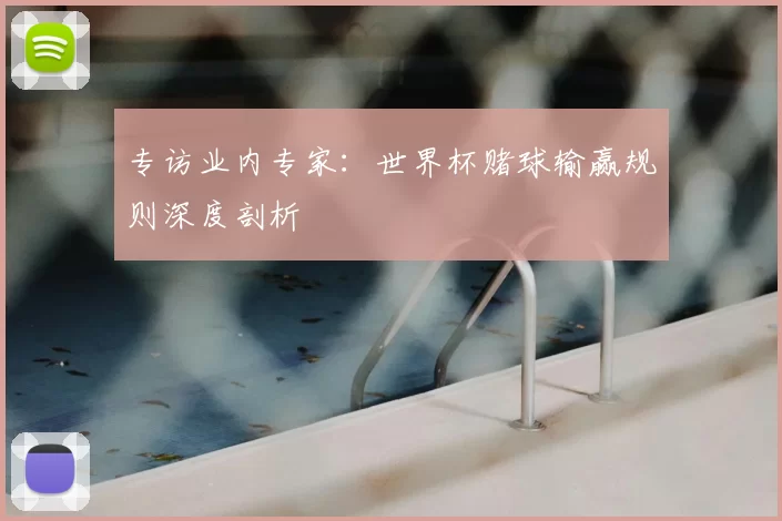 专访业内专家:世界杯赌球输赢规则深度剖析
