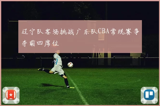 辽宁队客场挑战广东队CBA常规赛争夺前四席位